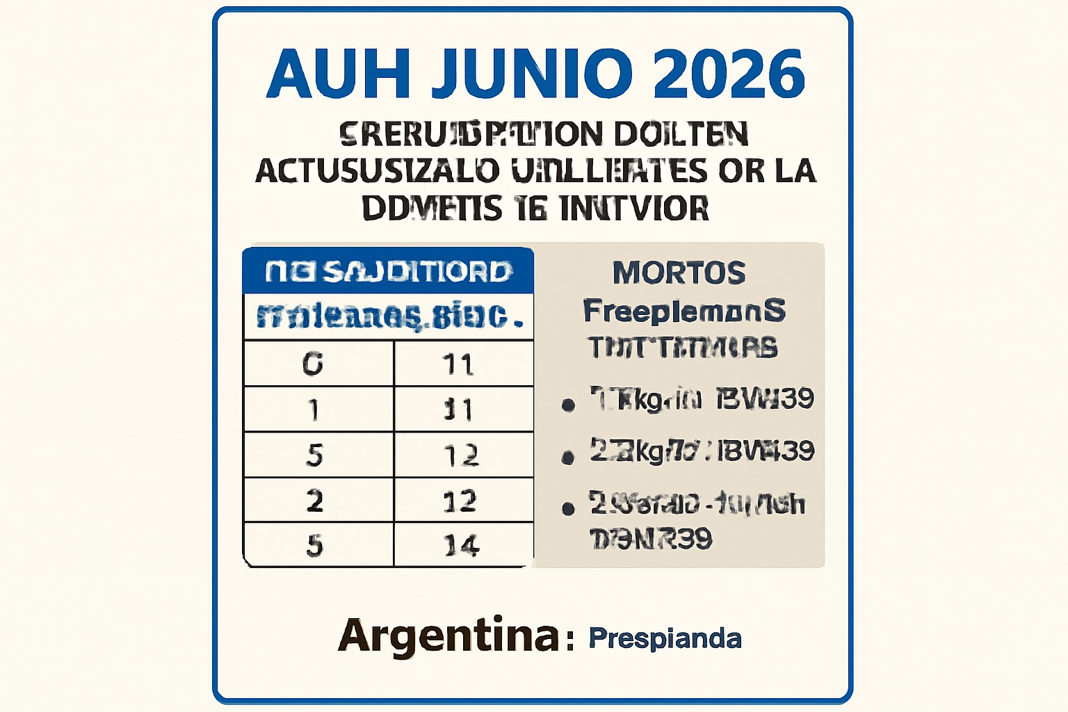 AUH junio 2026: fechas de pago, montos actualizados y refuerzos de la Tarjeta Alimentar