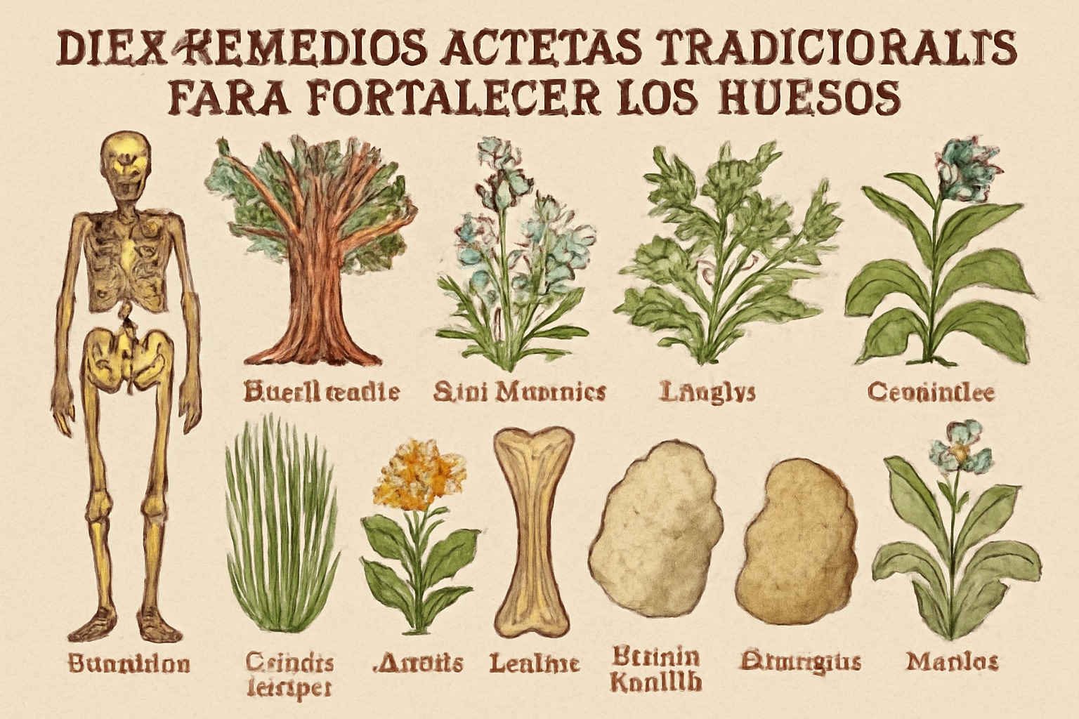 Diez remedios aztecas tradicionales para fortalecer los huesos: plantas y minerales de la medicina prehispánica
