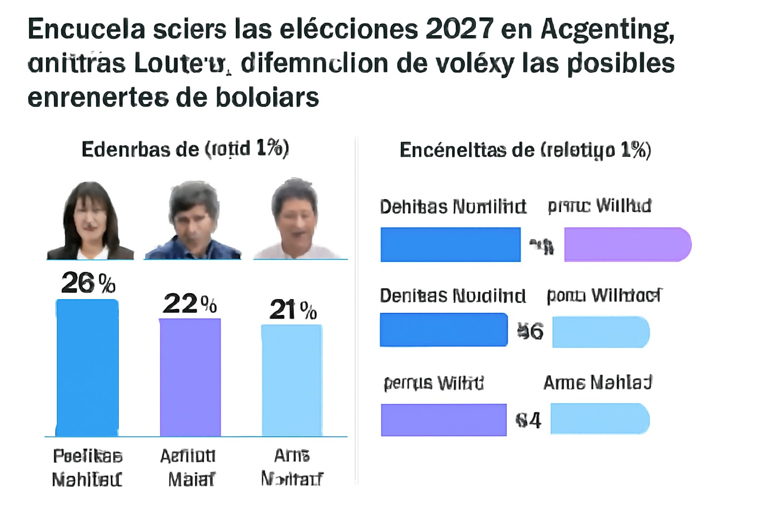 Encuesta sobre las elecciones 2027 en Argentina: quiénes lideran la intención de voto y los posibles escenarios de balotaje