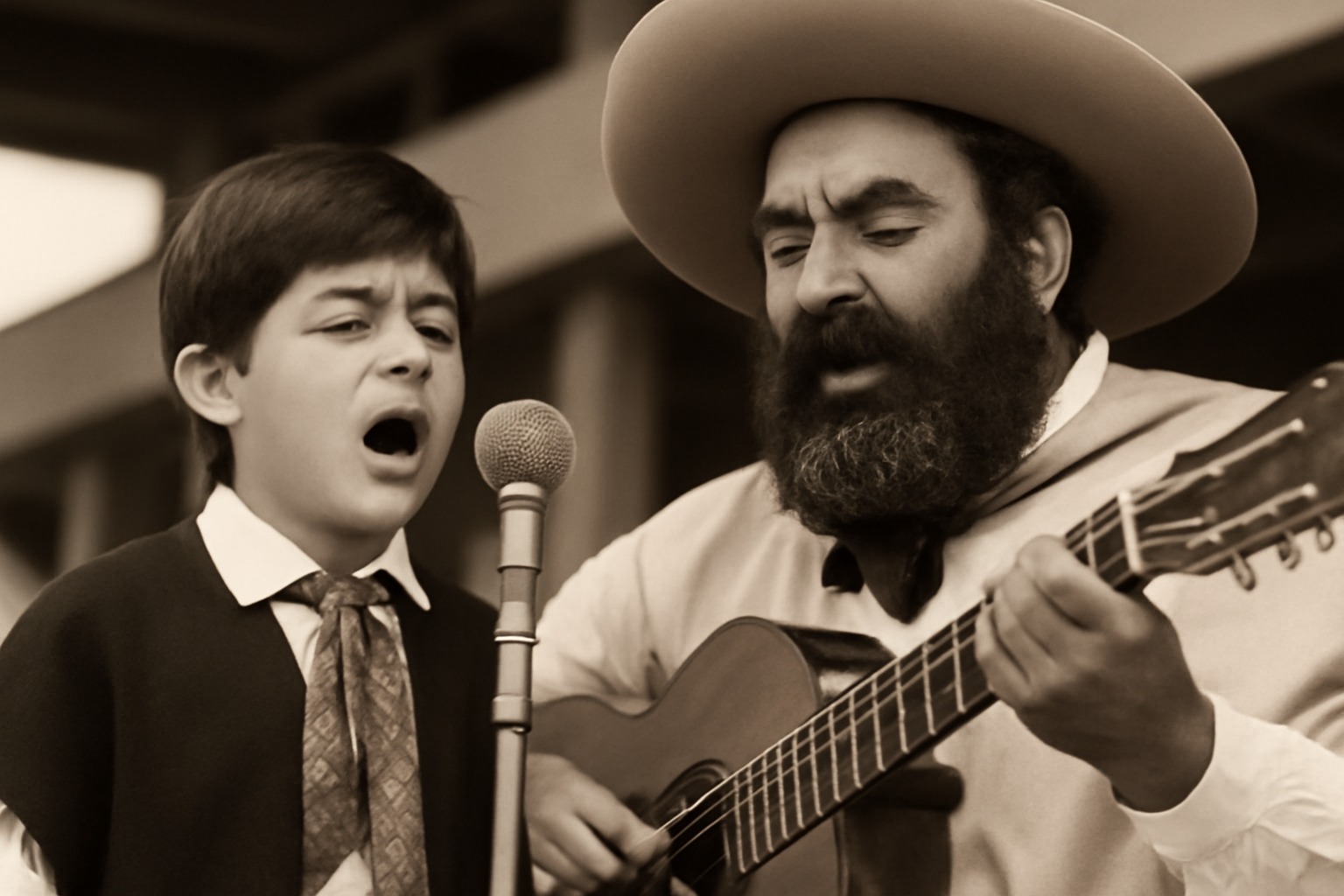 Marito y Jorge Cafrune: la historia del niño que cantó "Virgen India" en Cosquín