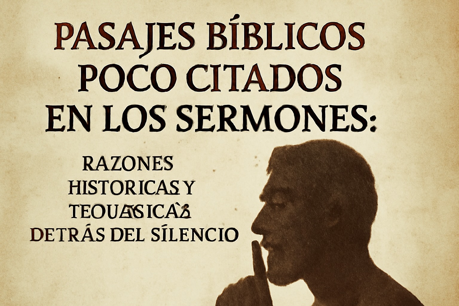 Pasajes bíblicos poco citados en los sermones: razones históricas y teológicas detrás del silencio