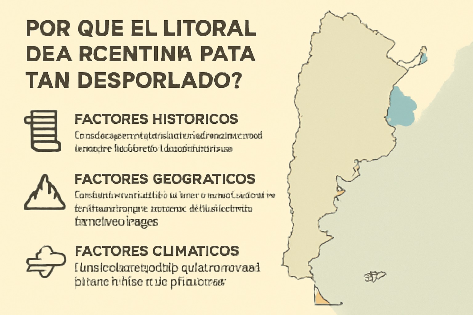 Por qué el litoral de Argentina está tan despoblado: factores históricos, geográficos y climáticos