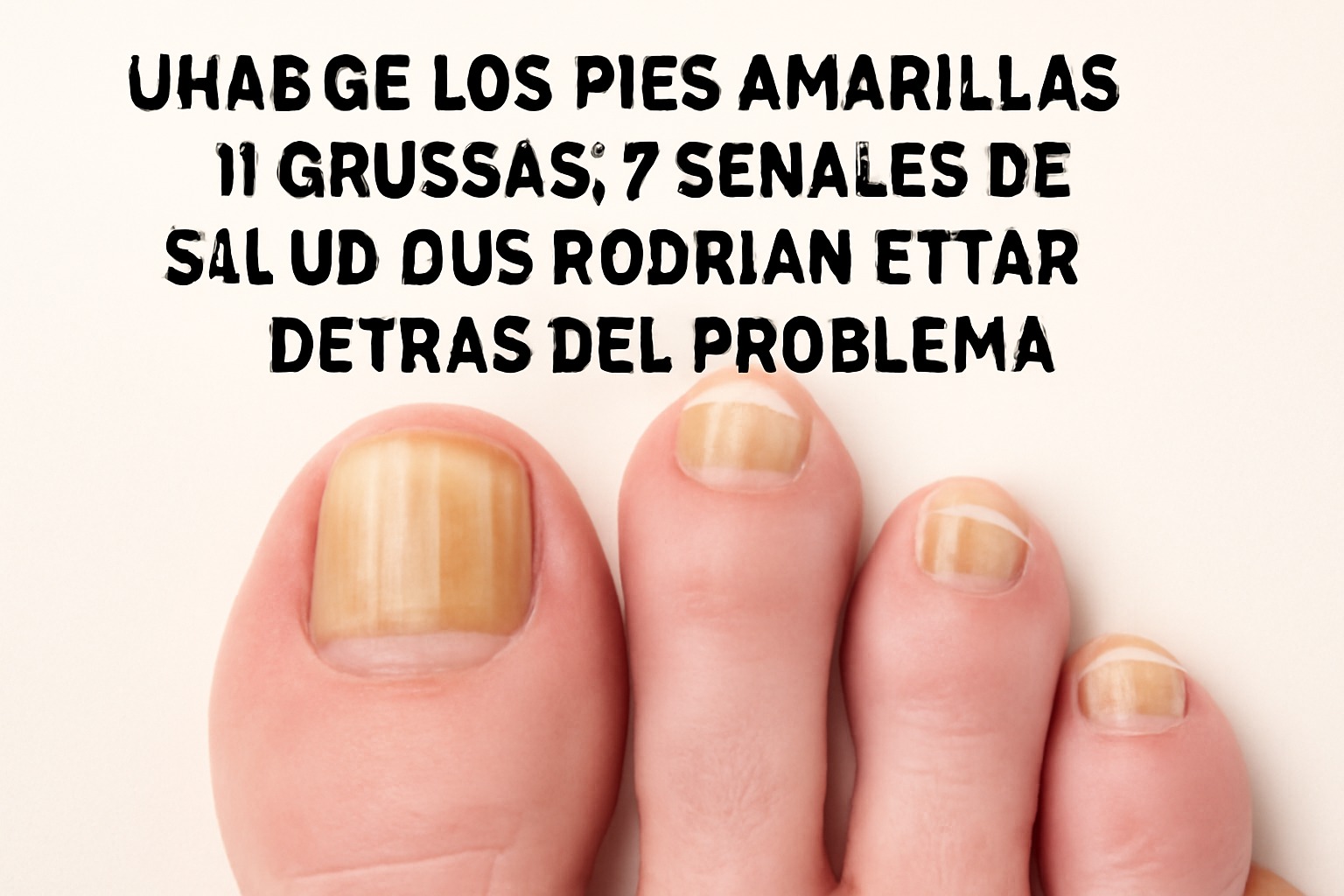 Uñas de los pies amarillas y gruesas: 7 señales de salud que podrían estar detrás del problema