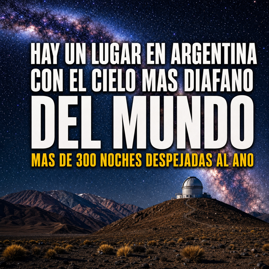 Cielo estrellado con Vía Láctea sobre el observatorio de El Leoncito, San Juan