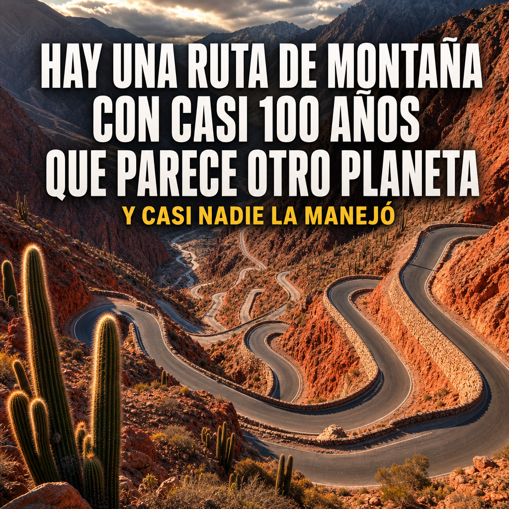 Curvas de la Cuesta de Miranda entre cerros rojizos en La Rioja, Ruta 40