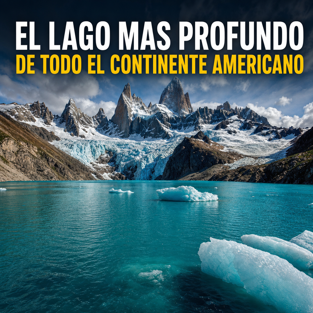 Lago Viedma en Santa Cruz, el lago más profundo de América